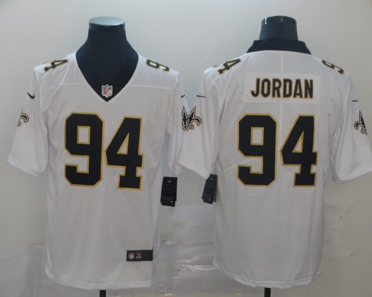 Men's New Orleans Saints Cameron Jordan #94 White Jersey