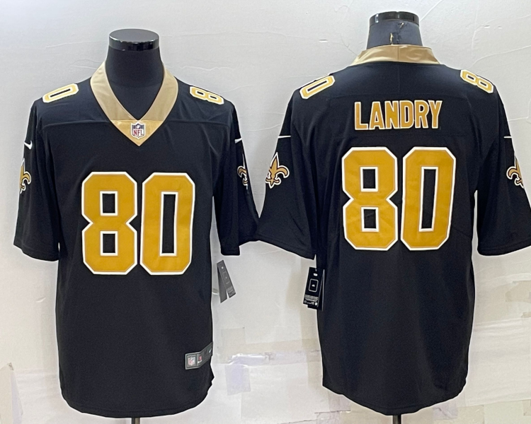 Men's New Orleans Saints Jarvis Landry #80 Black Jersey