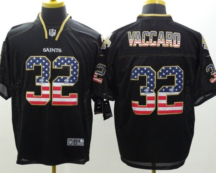 Men's New Orleans Saints Kenny Vaccaro #32 Black Jersey