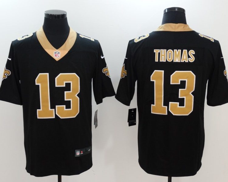 Men's New Orleans Saints Michael Thomas #13 Black Team Color Jersey