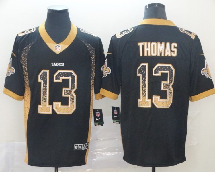 Men's New Orleans Saints Michael Thomas #13 Black Team Jersey