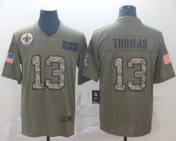 Men's New Orleans Saints Michael Thomas #13 Brown Alternate Jersey