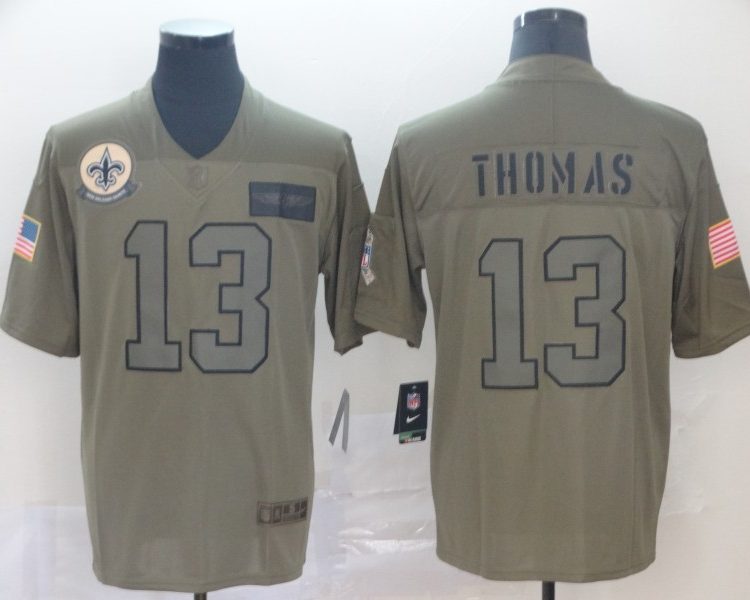 Men's New Orleans Saints Michael Thomas #13 Brown Jersey