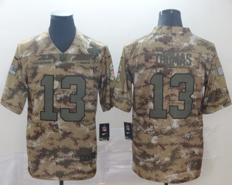 Men's New Orleans Saints Michael Thomas #13 Camouflage Jersey
