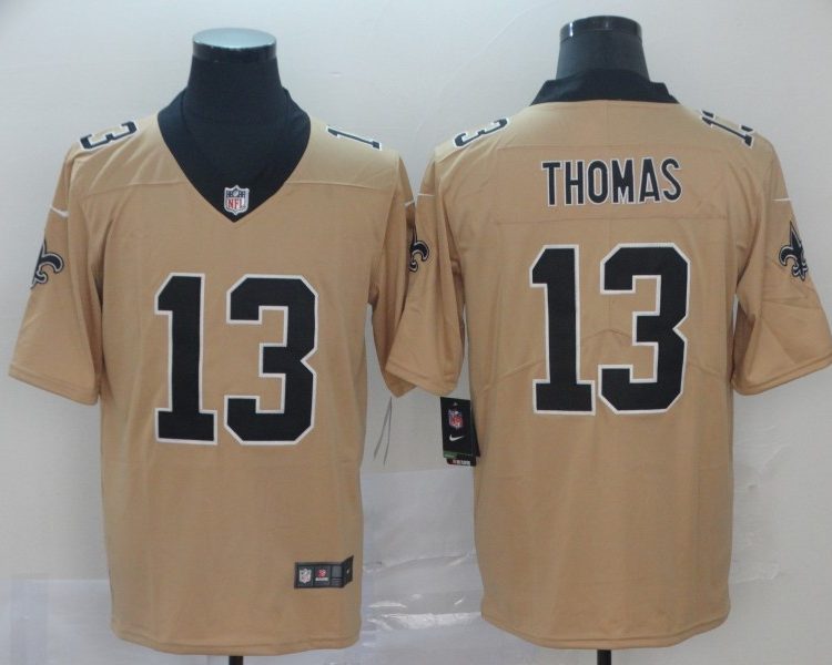 Men's New Orleans Saints Michael Thomas #13 Gold Inverted Jersey