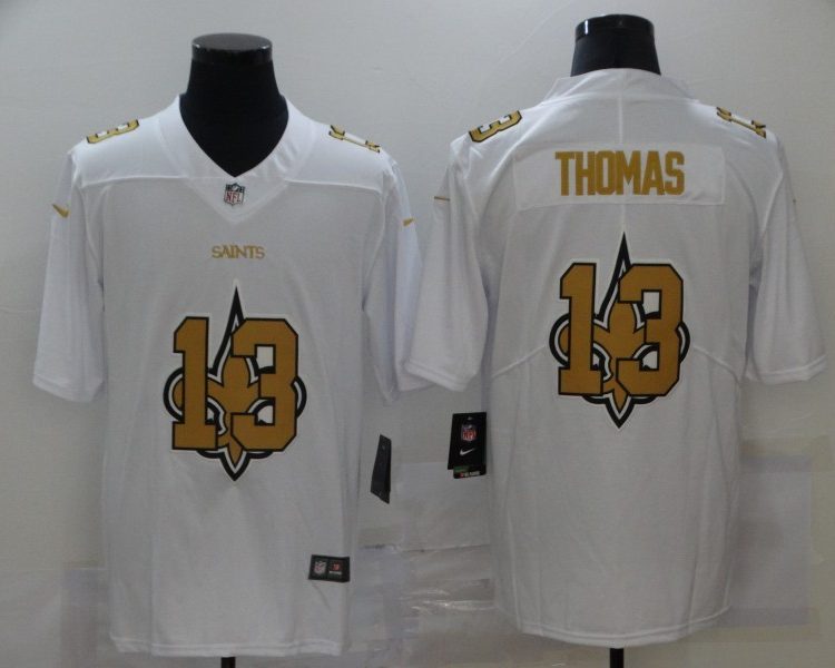 Men's New Orleans Saints Michael Thomas #13 White Jersey