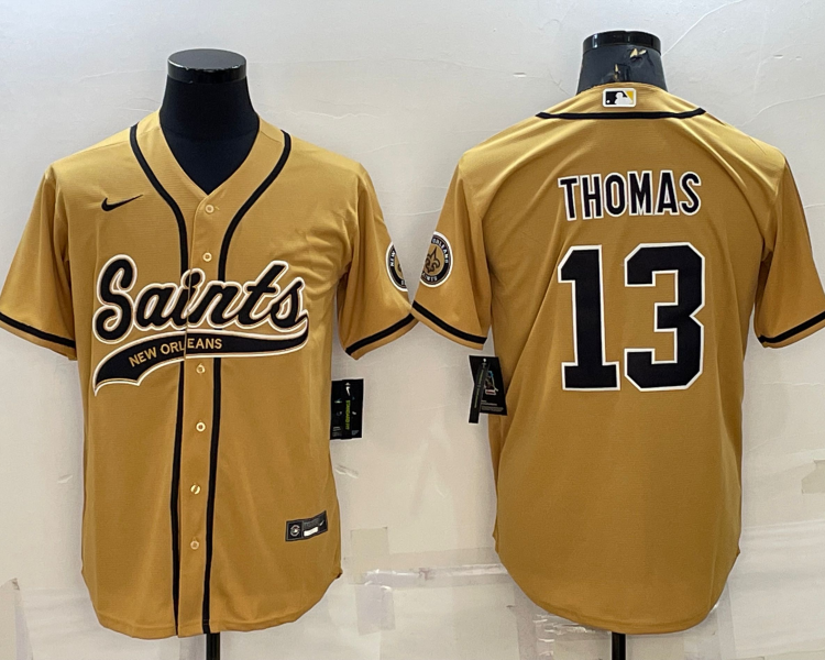 Men's New Orleans Saints Michael Thomas #13 Yellow Jersey Joint Edition