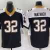 Men's New Orleans Saints Tyrann Mathieu #32 Black Alternate Jersey