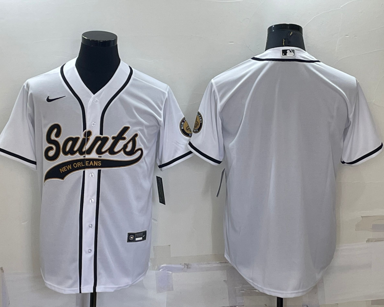 Men's New Orleans Saints White Blank Jersey