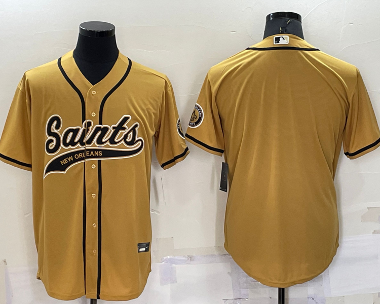 Men's New Orleans Saints Yellow Blank Jersey