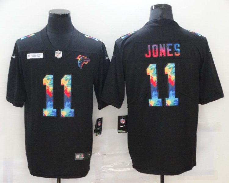Men's Atlanta Falcons #11 Julio Jones Black Jersey