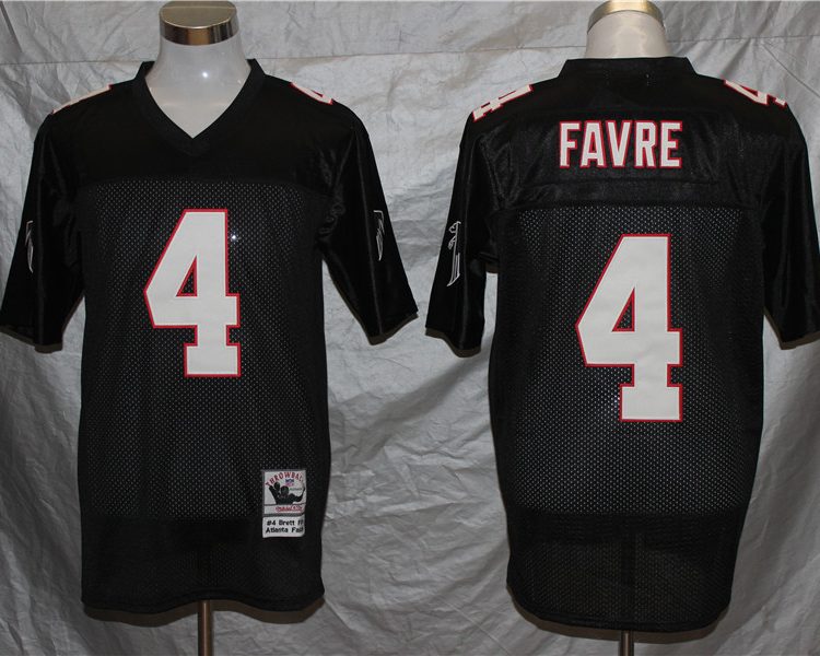 Men's Atlanta Falcons Brett Favre Mitchell & Ness Black Legacy Jersey