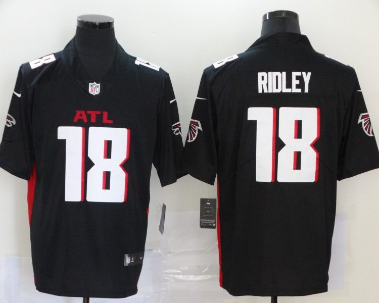 Men's Atlanta Falcons Calvin Ridley #18 Black Jersey