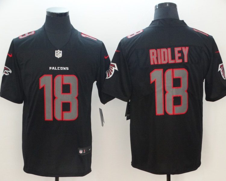 Men's Atlanta Falcons Calvin Ridley #18 Black Jersey