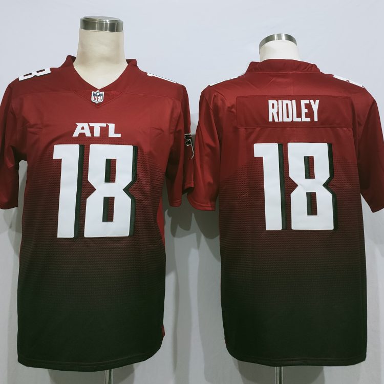 Men's Atlanta Falcons Calvin Ridley #18 Red 2nd Alternate Jersey