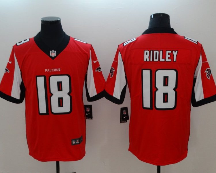 Men's Atlanta Falcons Calvin Ridley #18 Red Jersey