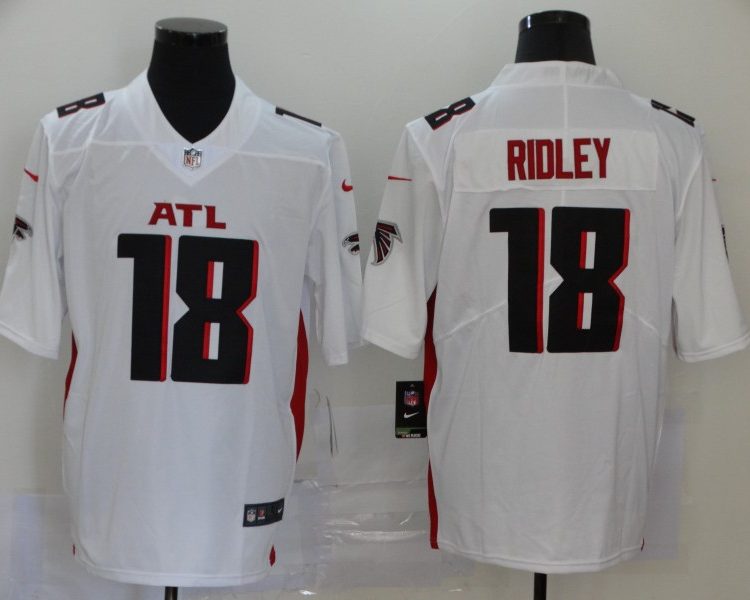 Men's Atlanta Falcons Calvin Ridley #18 White Jersey