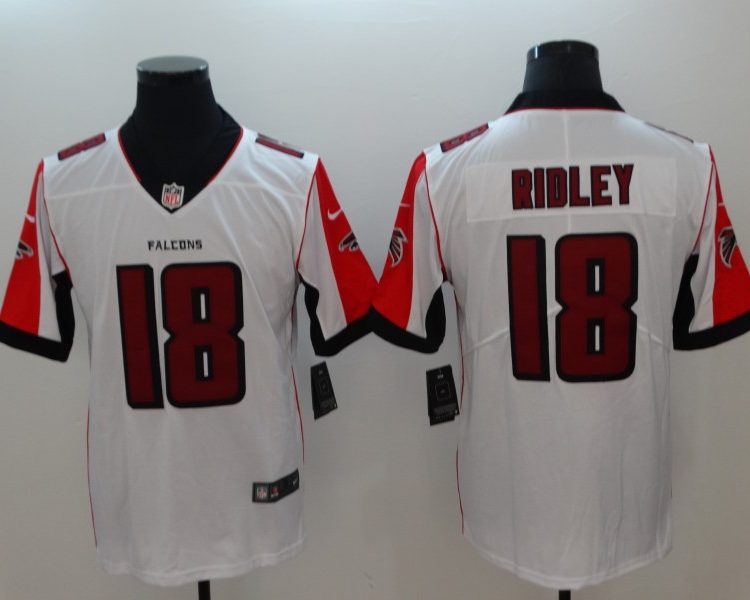 Men's Atlanta Falcons Calvin Ridley #18 White Jersey