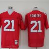 Men's Atlanta Falcons Deion Sanders Mitchell & Ness Red Legacy Jersey