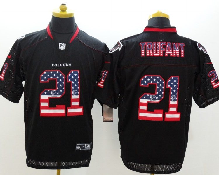 Men's Atlanta Falcons Desmond Trufant #21 Black Jersey