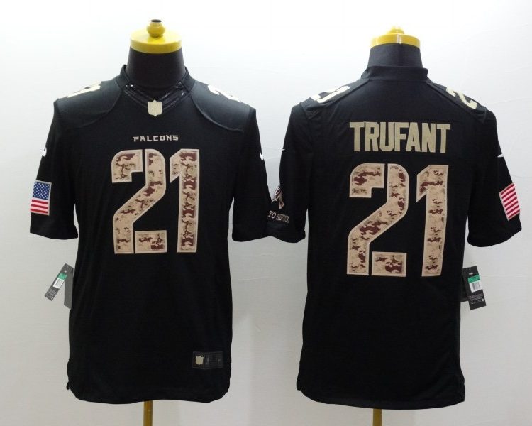 Men's Atlanta Falcons Desmond Trufant #21 Black Jersey
