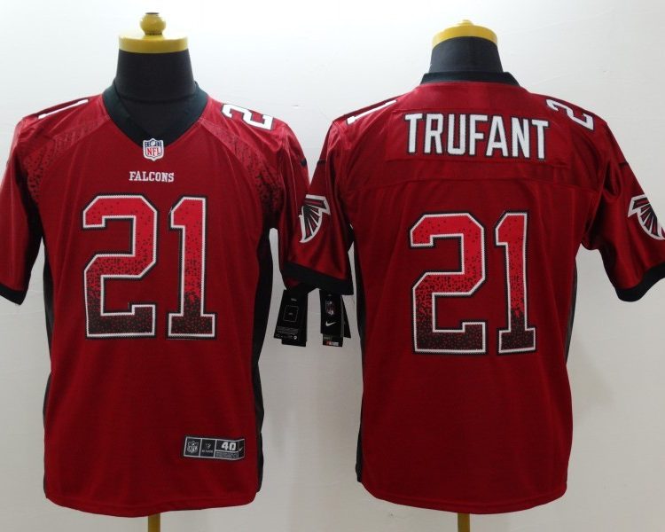 Men's Atlanta Falcons Desmond Trufant #21 Red Jersey