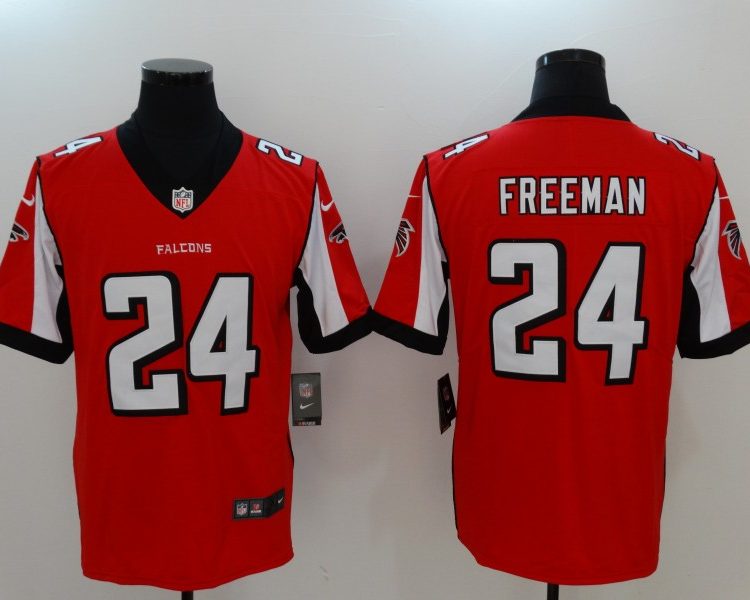 Men's Atlanta Falcons Devonta Freeman #24 Red Jersey