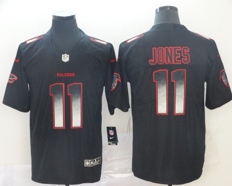 Men's Atlanta Falcons Julio Jones #11 Black Authentic Jersey