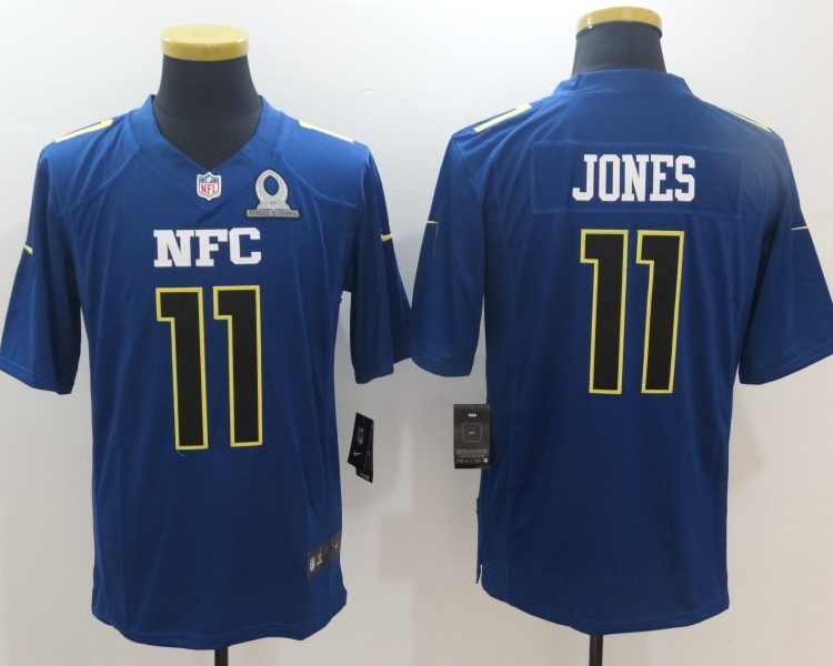 Men's Atlanta Falcons Julio Jones #11 Blue Jersey