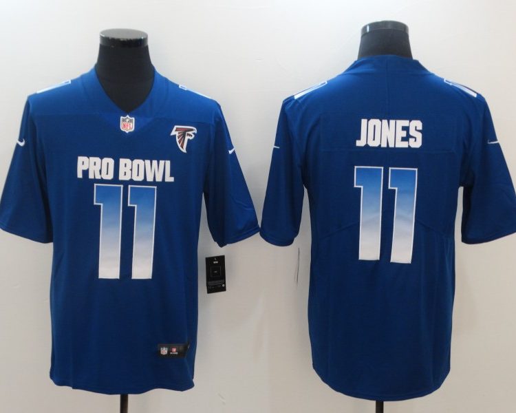 Men's Atlanta Falcons Julio Jones #11 Blue Jersey