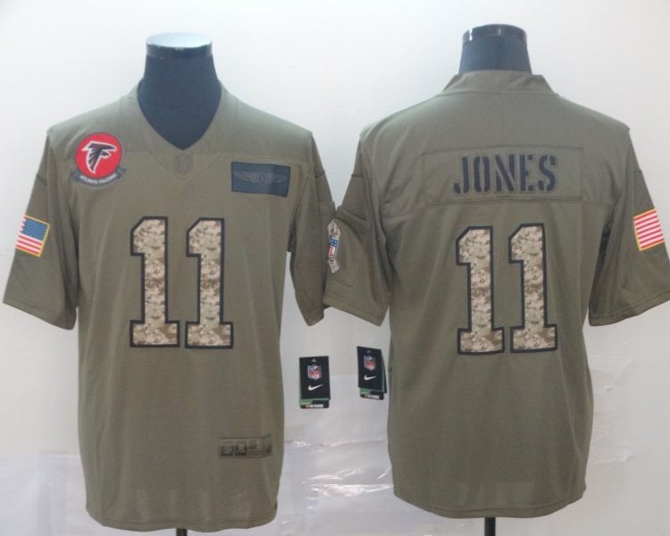 Men's Atlanta Falcons Julio Jones #11 Brown Alternate Jersey