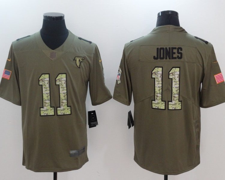 Men's Atlanta Falcons Julio Jones #11 Brown Jersey