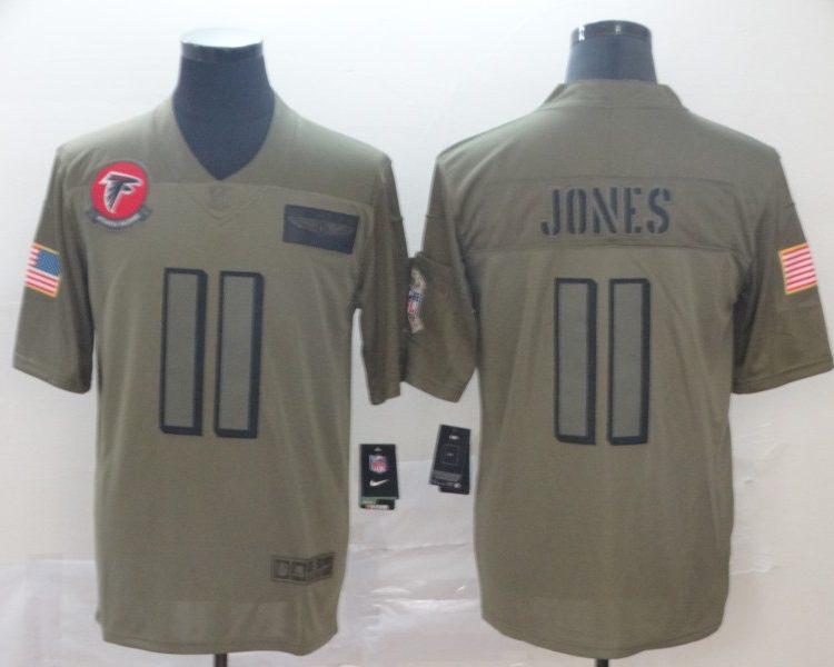 Men's Atlanta Falcons Julio Jones #11 Brown Jersey