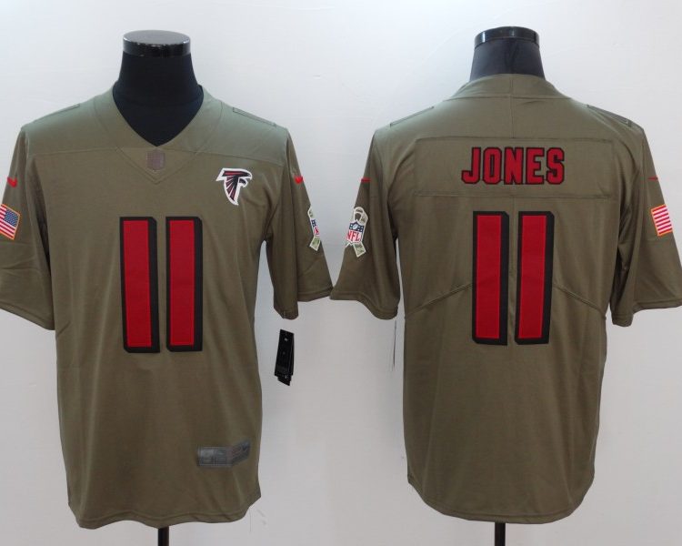 Men's Atlanta Falcons Julio Jones #11 Brown Jersey