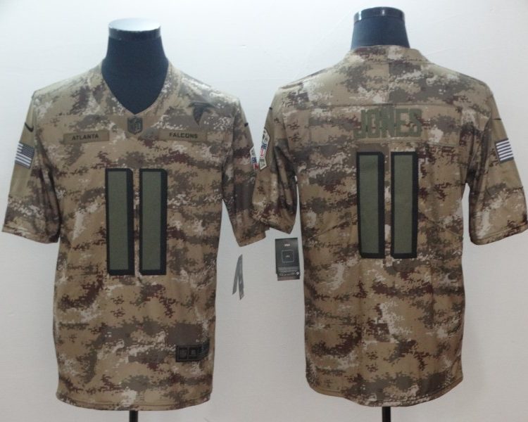 Men's Atlanta Falcons Julio Jones #11 Camouflage Jersey