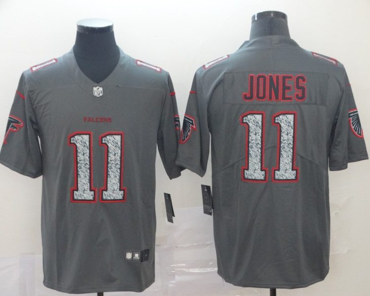 Men's Atlanta Falcons Julio Jones #11 Gray Jersey