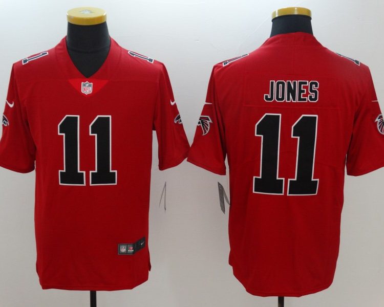 Men's Atlanta Falcons Julio Jones #11 Red Alternate Jersey