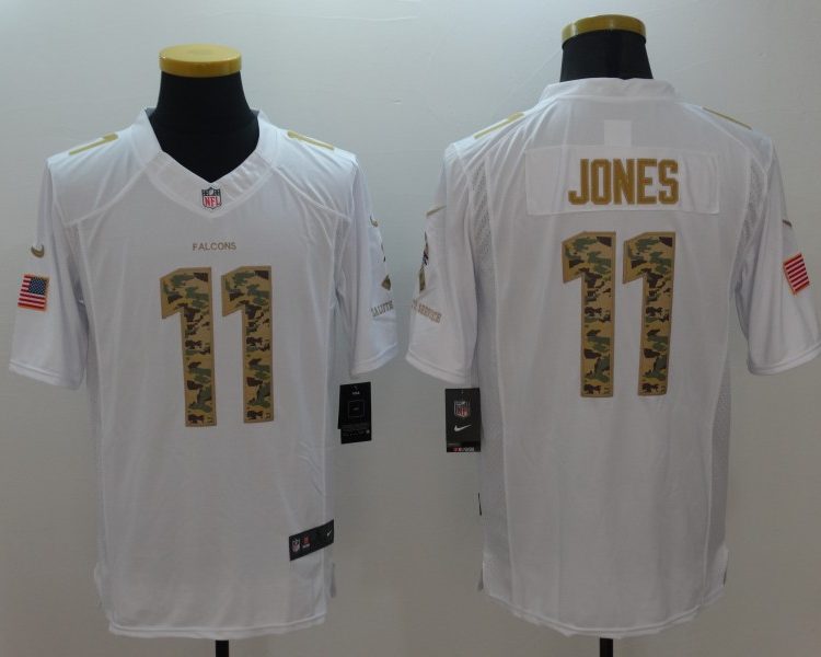 Men's Atlanta Falcons Julio Jones #11 White Alternate Jersey