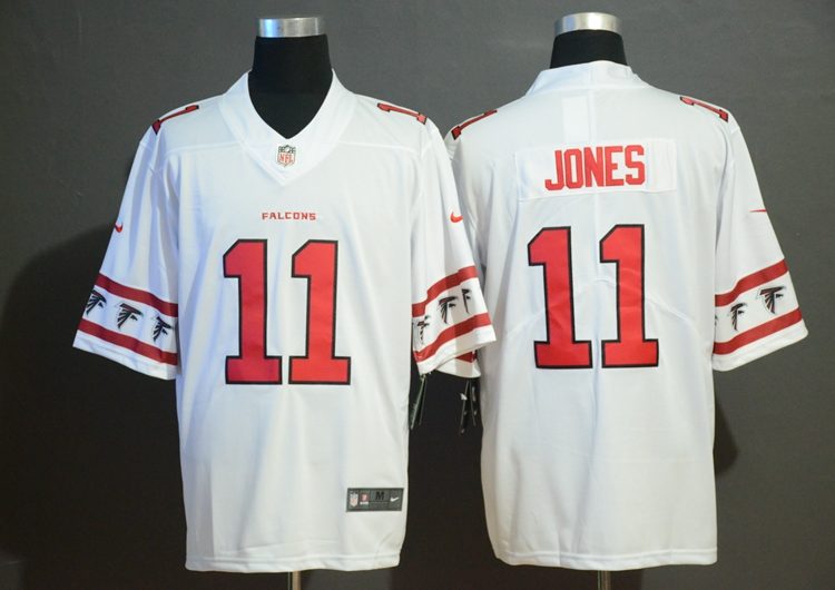 Men's Atlanta Falcons Julio Jones #11 White Authentic Jersey
