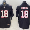 Men's Atlanta Falcons Kirk Cousins #18 Black Jersey