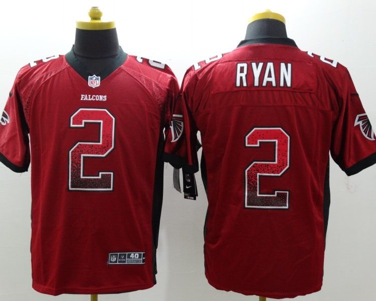 Men's Atlanta Falcons Matt Ryan #2 Red Jersey
