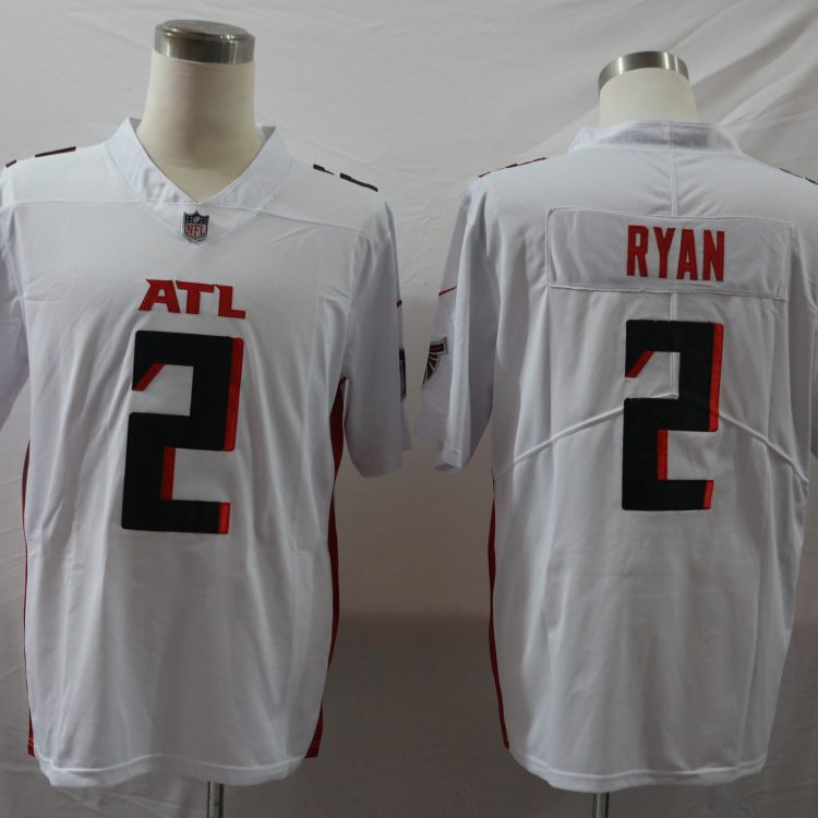 Men's Atlanta Falcons Matt Ryan #2 White Jersey