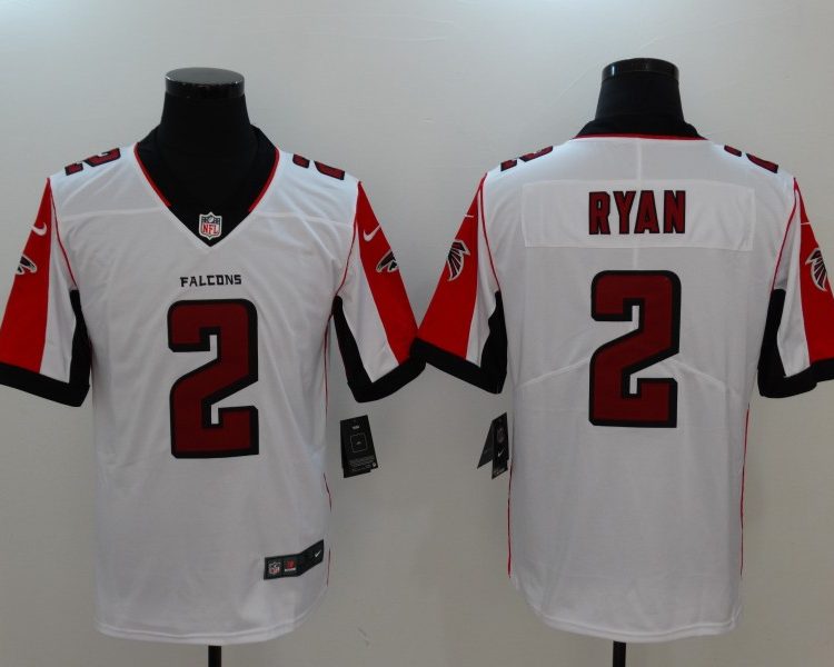 Men's Atlanta Falcons Matt Ryan #2 White Jersey