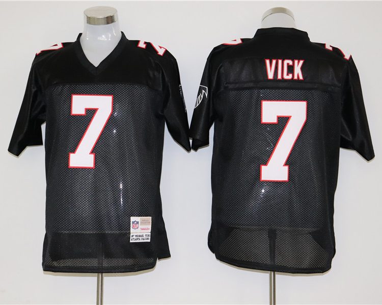 Men's Atlanta Falcons Michael Vick Mitchell & Ness Black Legacy Jersey