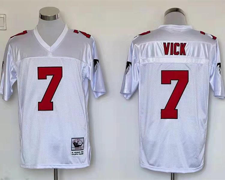 Men's Atlanta Falcons Michael Vick Mitchell & Ness White Legacy Jersey