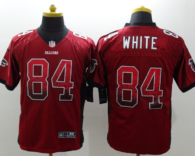 Men's Atlanta Falcons Roddy White #84 Red Jersey