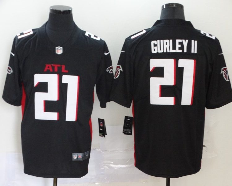 Men's Atlanta Falcons Todd Gurley II #21 Black Jersey