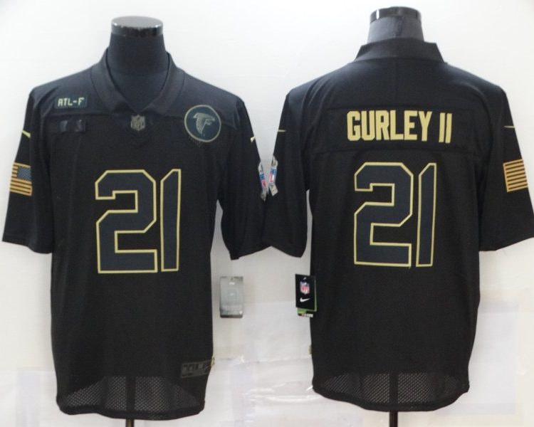 Men's Atlanta Falcons Todd Gurley II #21 Black Jersey