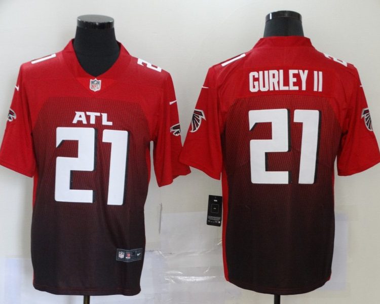 Men's Atlanta Falcons Todd Gurley II #21 Red 2nd Alternate Jersey
