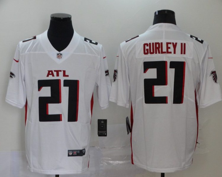 Men's Atlanta Falcons Todd Gurley II #21 White Jersey